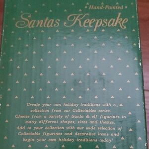 Hand-Painted Santa's Keepsake Box